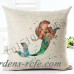 Estilo de dibujos animados de alta calidad Fish chica Nuevo Hogar decorativo Cojines silla Mantas almohada cuadrados cojines de algodón de lino fundas ali-88471060